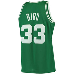 Larry Bird Boston Celtics 1985/86 Big & Tall Hardwood Classics Swingman Jersey - Kelly Green