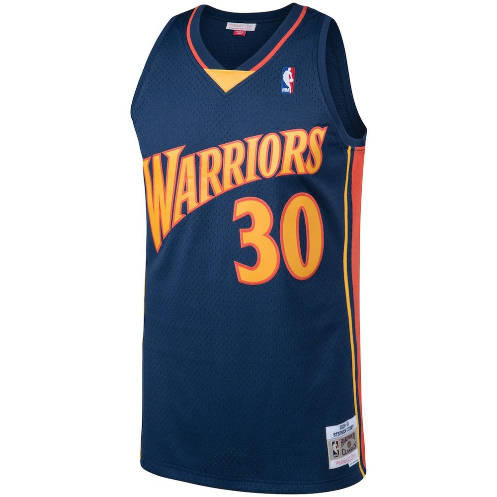 Stephen Curry Golden State Warriors 2009/10 Big & Tall Hardwood Classics Swingman Jersey sale - Navy