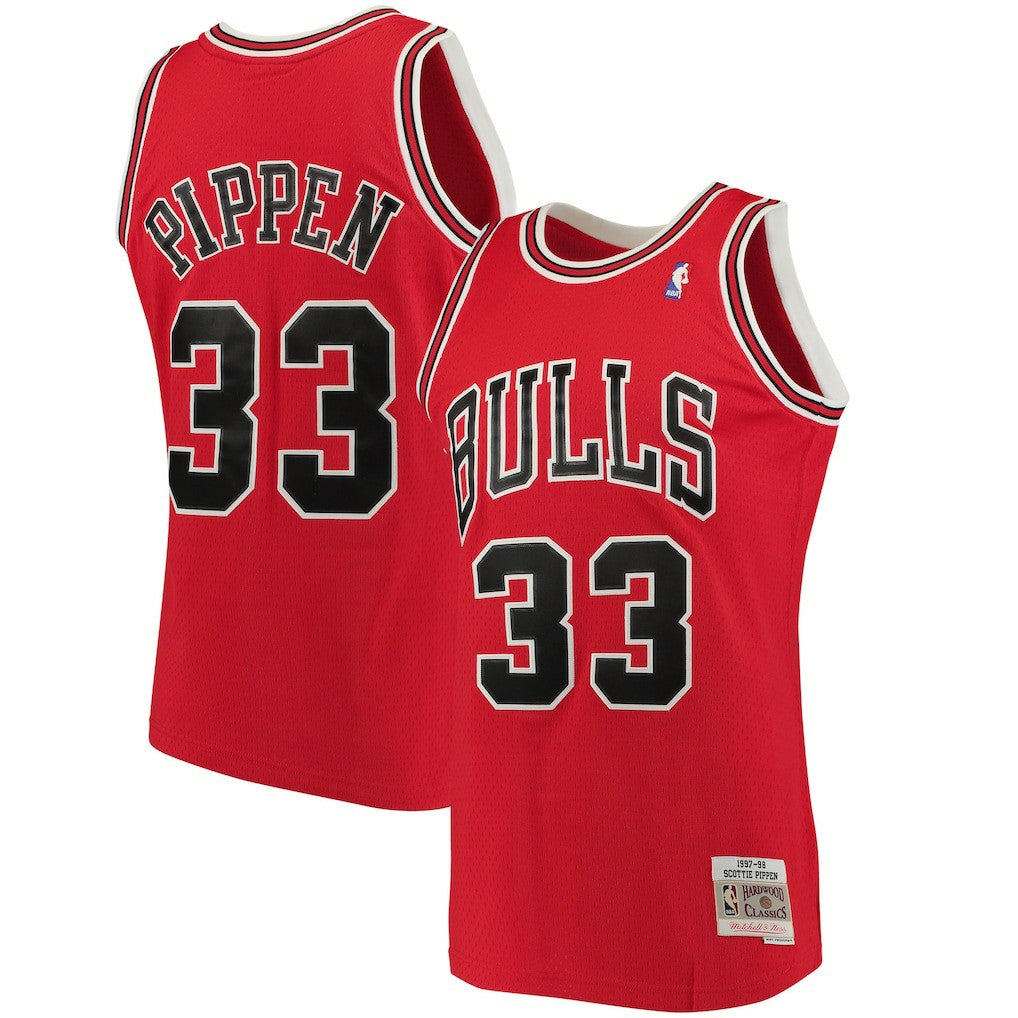 Scottie Pippen Chicago Bulls 1997/98 Big & Tall Hardwood Classics Swingman Jersey sale - Red