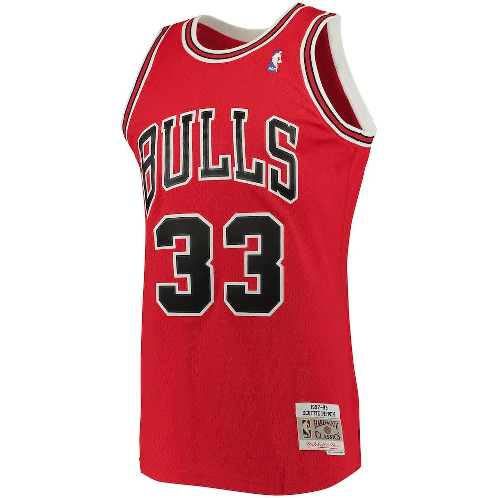 Scottie Pippen Chicago Bulls 1997/98 Big & Tall Hardwood Classics Swingman Jersey sale - Red