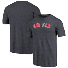 Boston Red Sox Team Wordmark Tri-Blend T-Shirt Navy