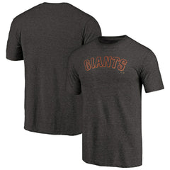 San Francisco Giants Team Wordmark Tri-Blend T-Shirt Black
