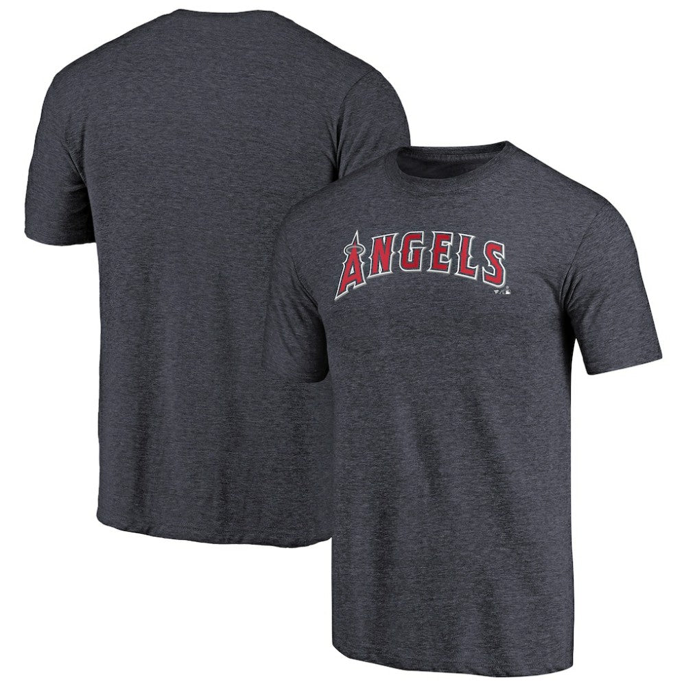 Los Angeles Angels Team Wordmark Tri-Blend T-Shirt Navy