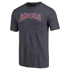 Los Angeles Angels Team Wordmark Tri-Blend T-Shirt Navy