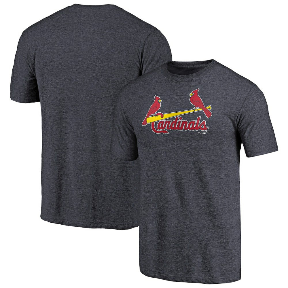 St. Louis Cardinals Team Wordmark Tri-Blend T-Shirt Navy