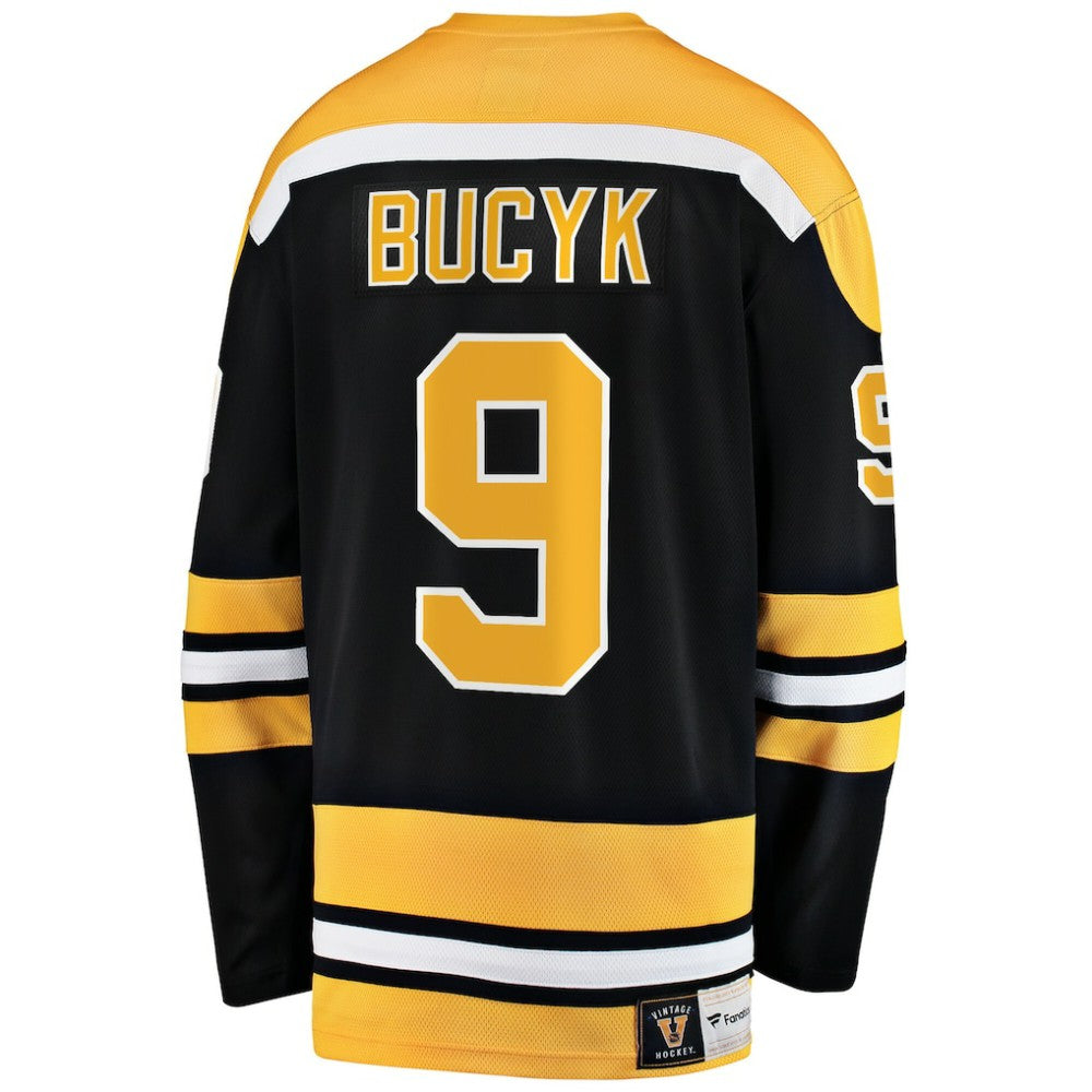 John Bucyk Boston Bruins Fanatics Premier Breakaway Retired Player Jersey Black