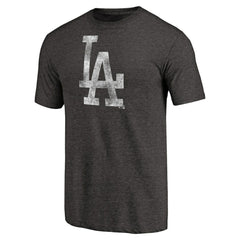 Los Angeles Dodgers Distressed Team Tri-Blend T-Shirt Black