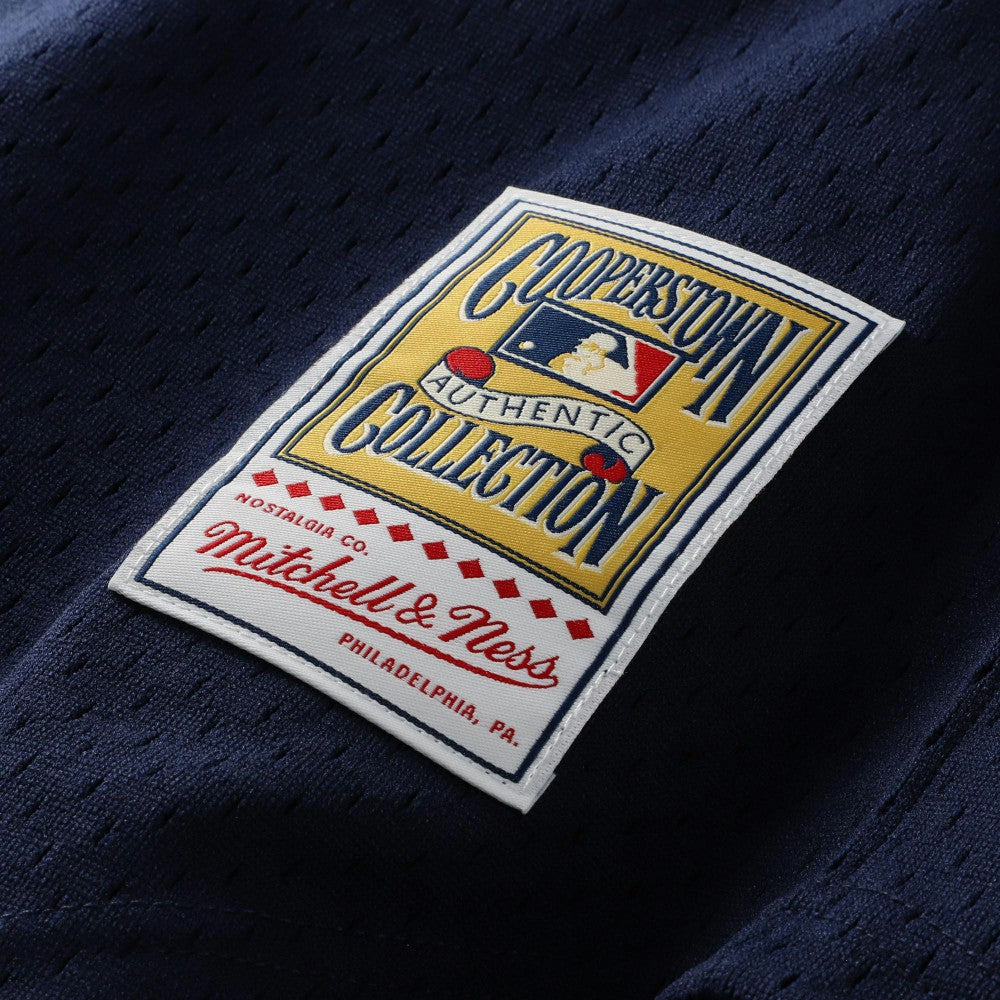 Bo Jackson California Angels Cooperstown Collection Mesh Batting Practice Button-Up Jersey Navy | Mitchell & Ness