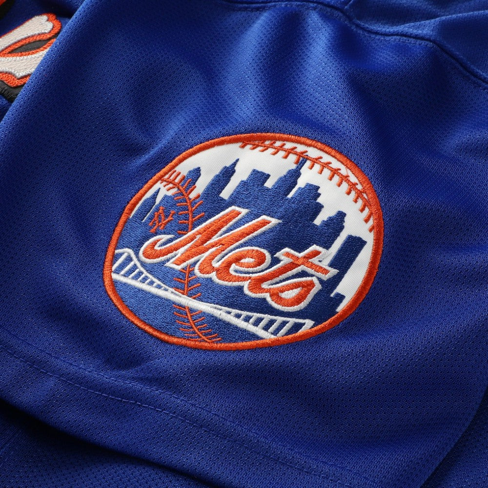Mike Piazza New York Mets Cooperstown Collection Mesh Batting Practice Button-Up Jersey Royal | Mitchell & Ness