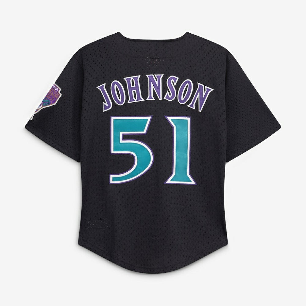 Randy Johnson Arizona Diamondbacks Youth Cooperstown Collection Mesh Batting Practice Jersey - Black