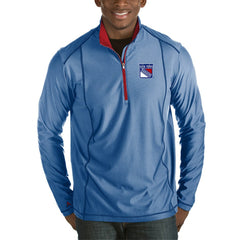New York Rangers Antigua Tempo Desert Dry Half-Zip Pullover Jacket Heather Royal