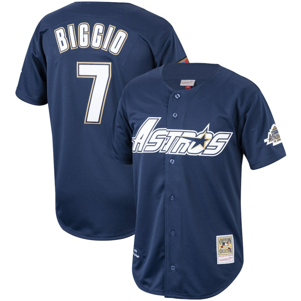 Craig Biggio Houston Astros Cooperstown Collection 1994 Authentic Jersey Navy | Mitchell & Ness