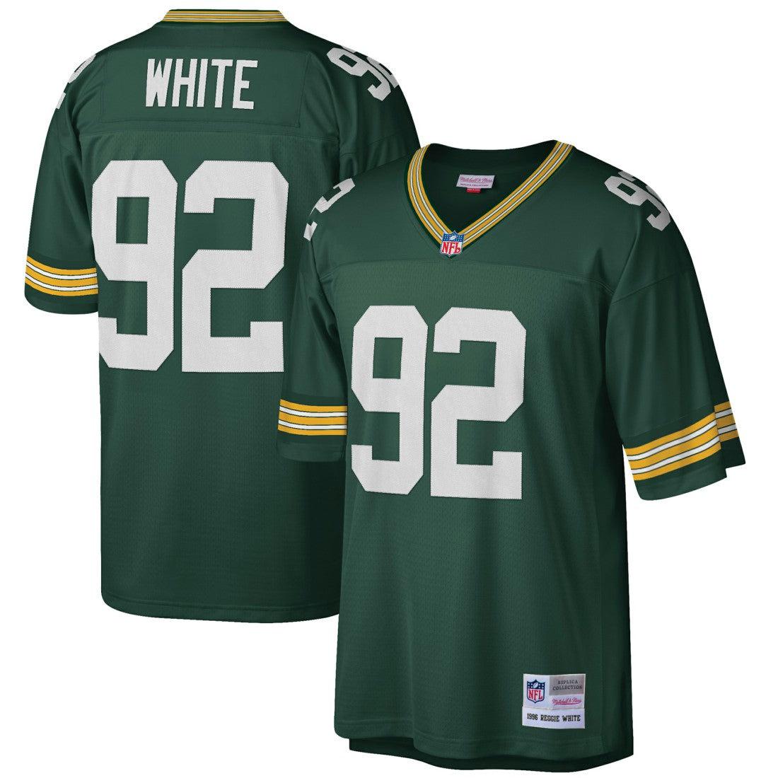Reggie White Green Bay Packers Big & Tall 1996 Retired Player Replica Jersey - Green sale