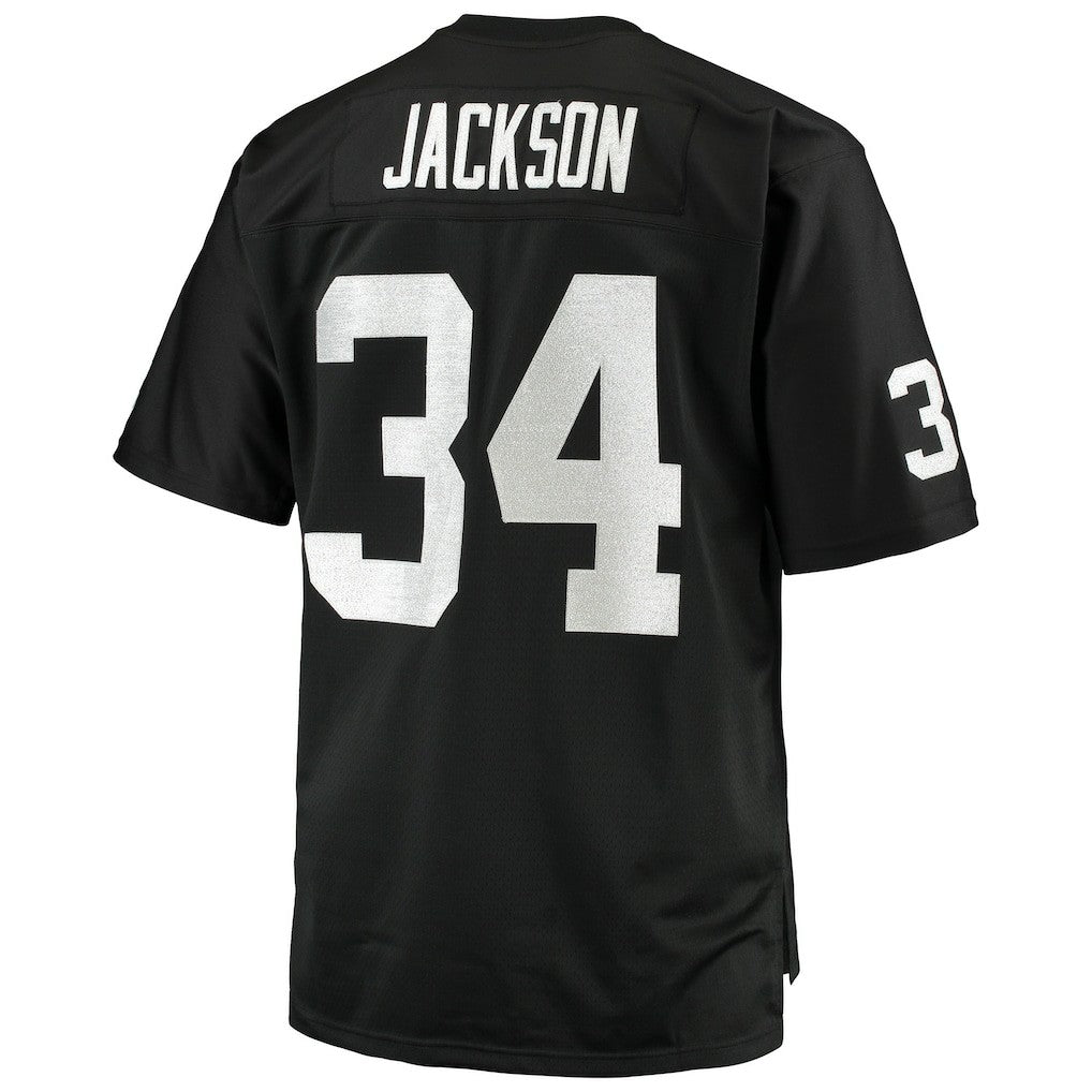 Bo Jackson Las Vegas Raiders Big & Tall 1988 Retired Player Replica Jersey - Black sale