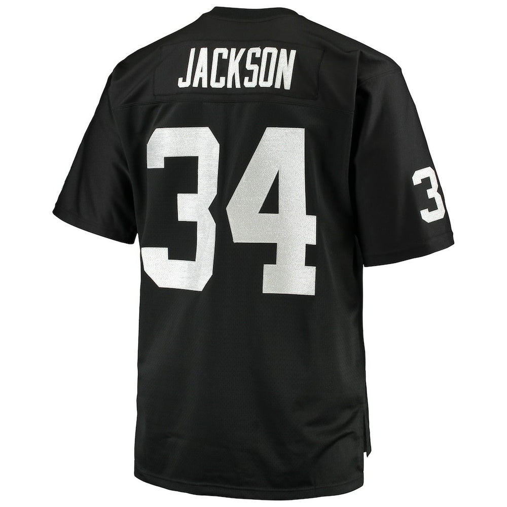 Bo Jackson Las Vegas Raiders Big & Tall 1988 Retired Player Replica Jersey - Black sale