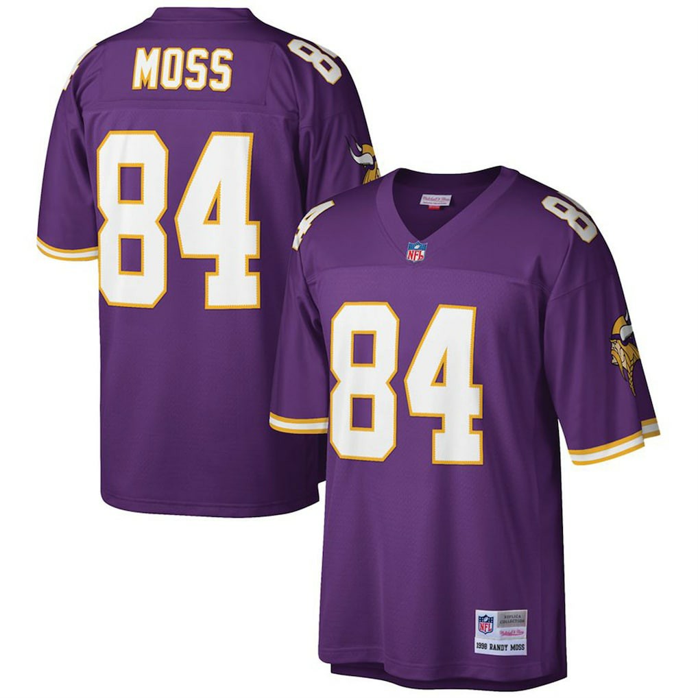 Randy Moss Minnesota Vikings Big & Tall 1998 Retired Player Replica Jersey - Purple discount