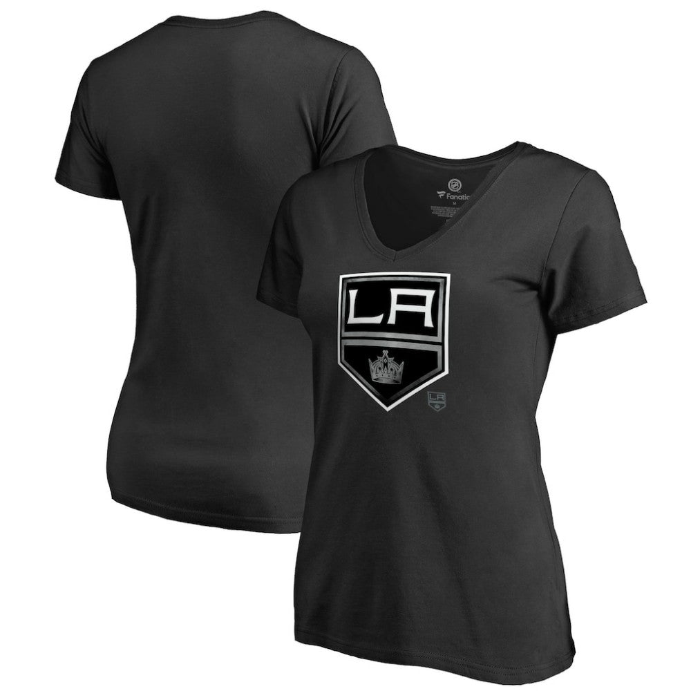 Los Angeles Kings Women's Core Smoke V-Neck T-Shirt Black