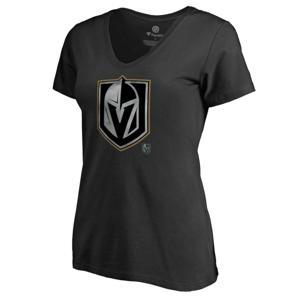 Vegas Golden Knights Women's Core Smoke V-Neck T-Shirt Black
