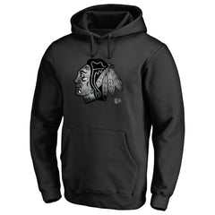 Chicago Blackhawks Core Smoke Pullover Hoodie Black