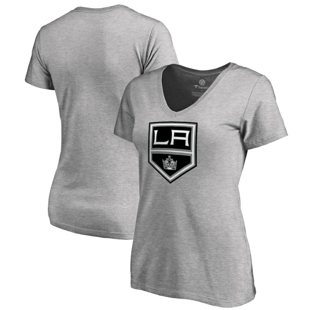 Los Angeles Kings Women's Team Alternate V-Neck T-Shirt Heather Gray
