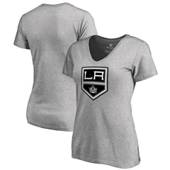 Los Angeles Kings Women's Team Alternate V-Neck T-Shirt Heather Gray