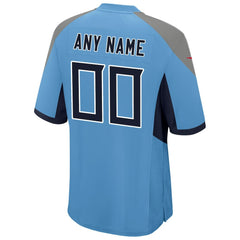 Tennessee Titans Youth Alternate Custom Game Jersey - Light Blue