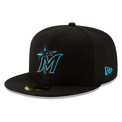Miami Marlins On-Field Authentic Collection 59FIFTY Fitted Hat Black | New Era