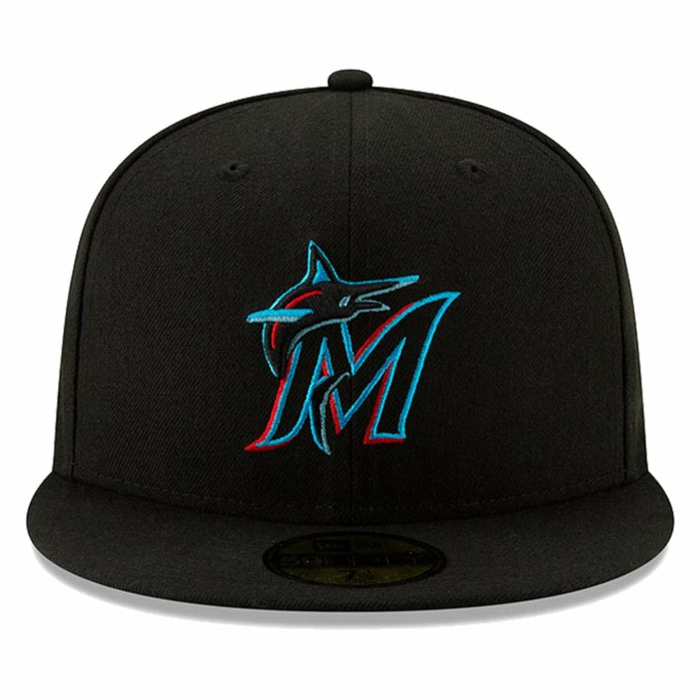 Miami Marlins On-Field Authentic Collection 59FIFTY Fitted Hat Black | New Era