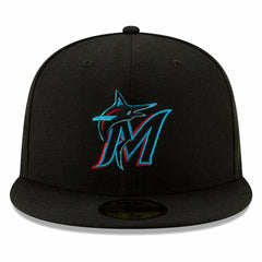 Miami Marlins On-Field Authentic Collection 59FIFTY Fitted Hat Black | New Era