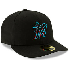 Miami Marlins Authentic Collection On-Field Low Profile 59FIFTY Fitted Hat Black | New Era
