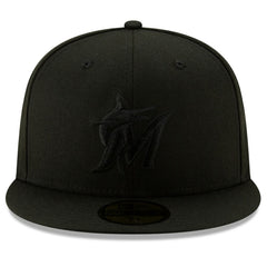 Miami Marlins 2019 Black-on-Black 59FIFTY Fitted Hat Black | New Era