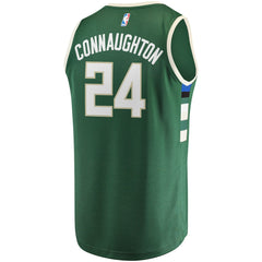 Pat Connaughton Milwaukee Bucks Fast Break Replica Jersey - Icon Edition - Hunter Green