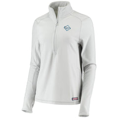 Tampa Bay Rays Vineyard Vines Women's Performance Grid Half-Zip Pullover Top Gray