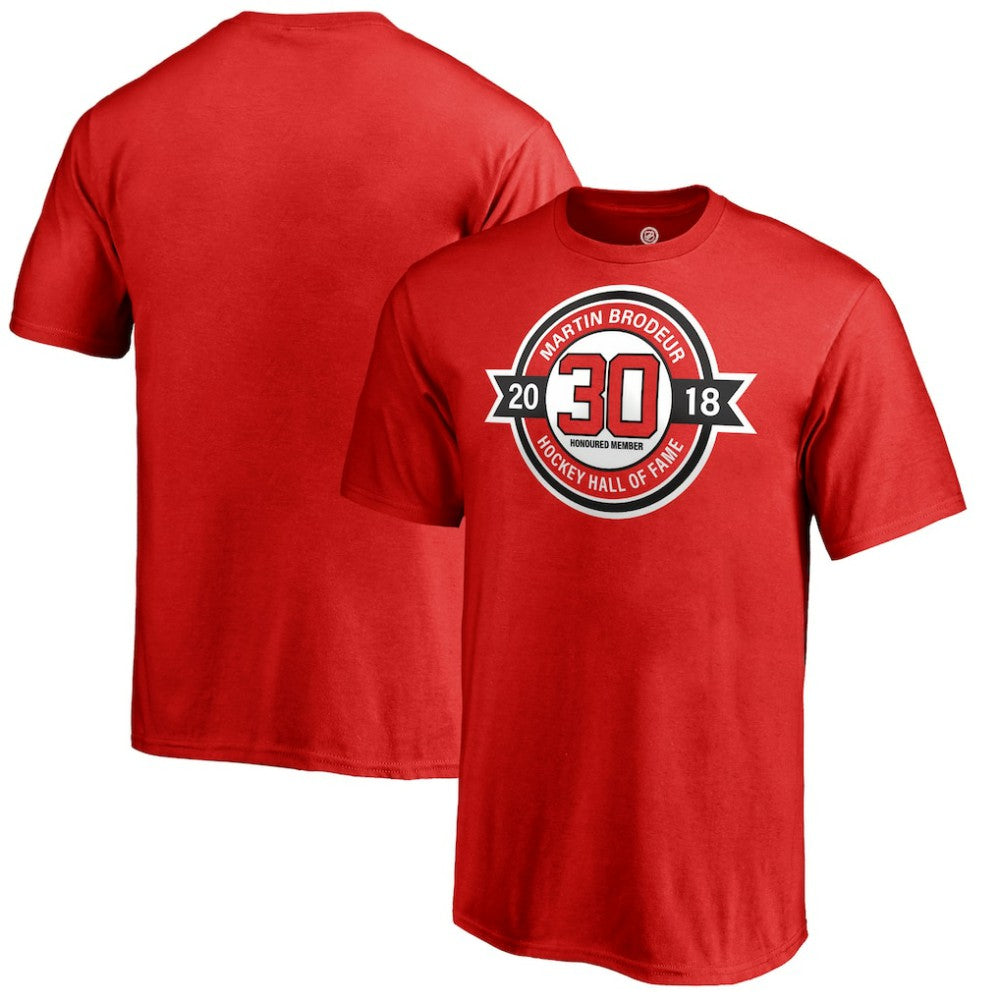 Martin Brodeur New Jersey Devils Fanatics Youth Hall of Fame T-Shirt Red