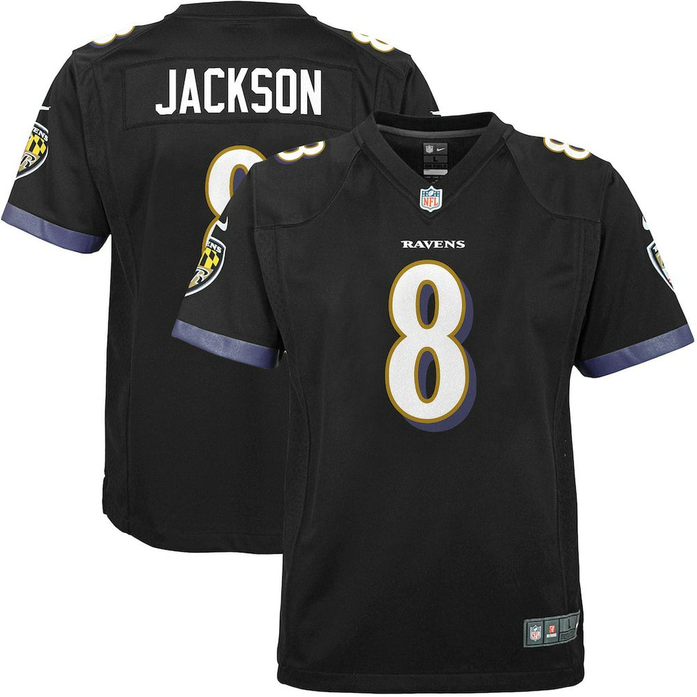 Lamar Jackson Baltimore Ravens Youth Game Jersey - Black