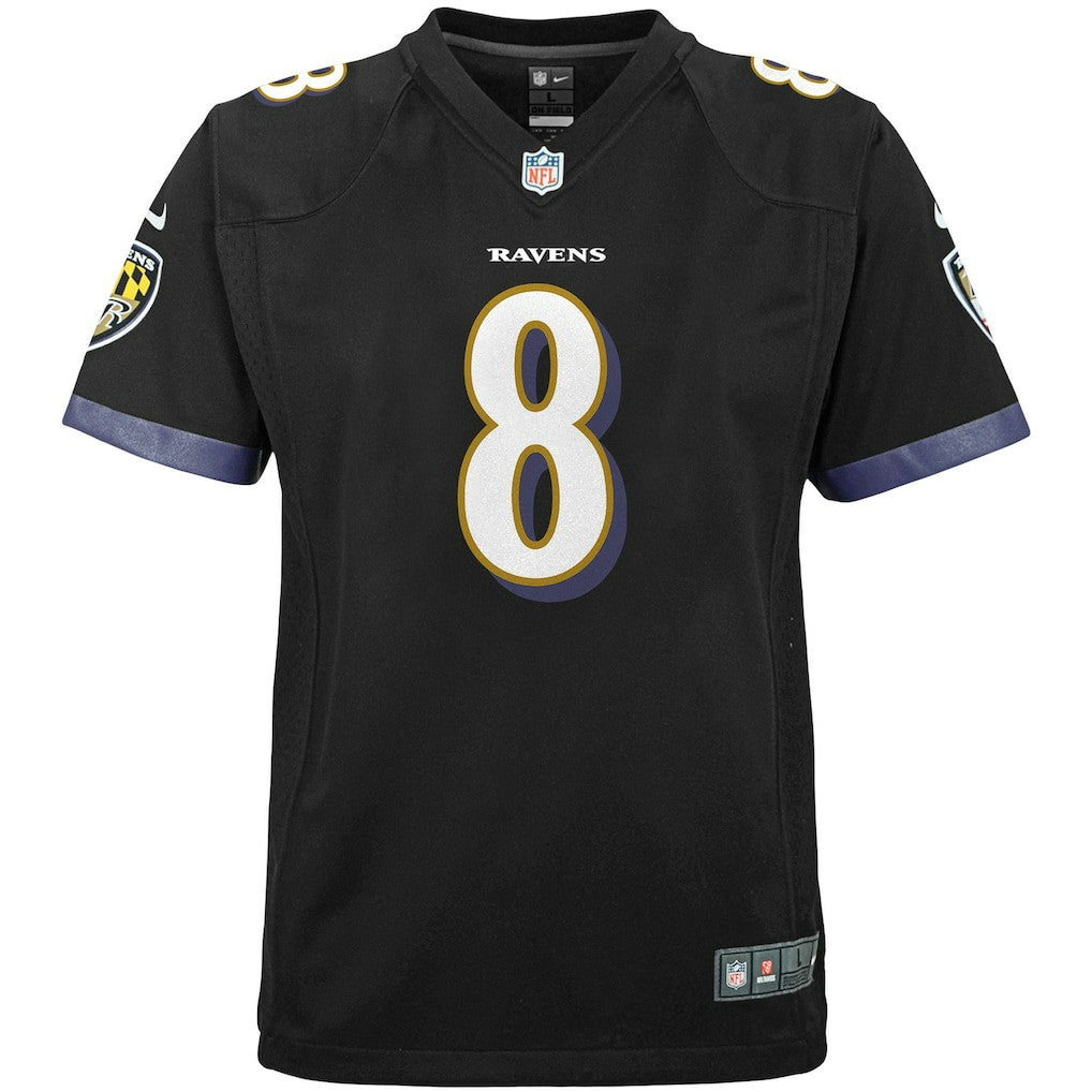 Lamar Jackson Baltimore Ravens Youth Game Jersey - Black
