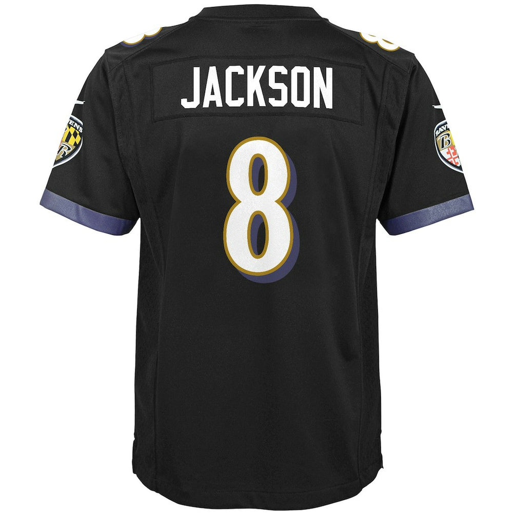Lamar Jackson Baltimore Ravens Youth Game Jersey - Black