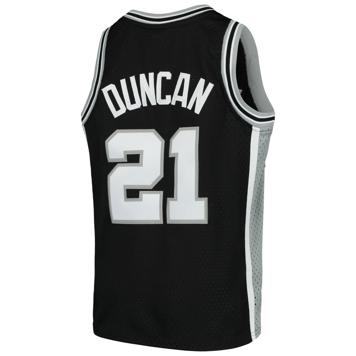 Tim Duncan San Antonio Spurs Youth Swingman Throwback Jersey - Black