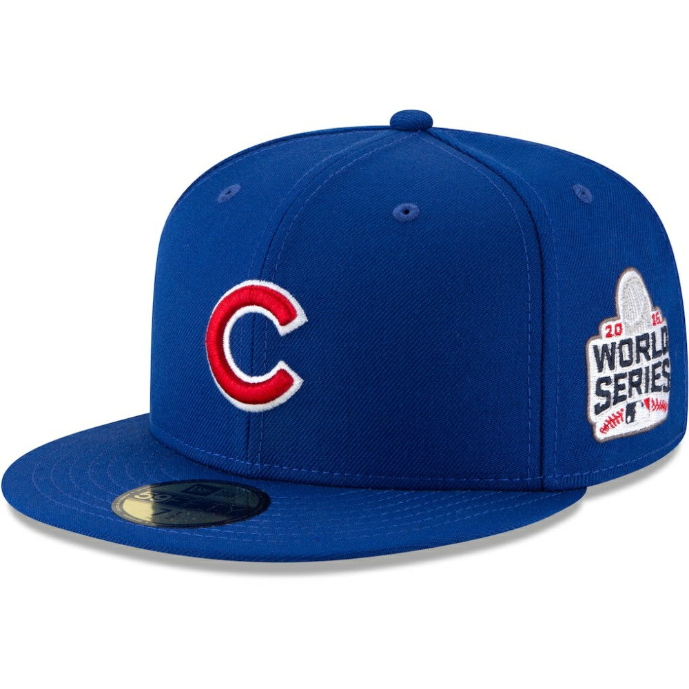 Chicago Cubs 2016 World Series Wool 59FIFTY Fitted Hat Royal | New Era