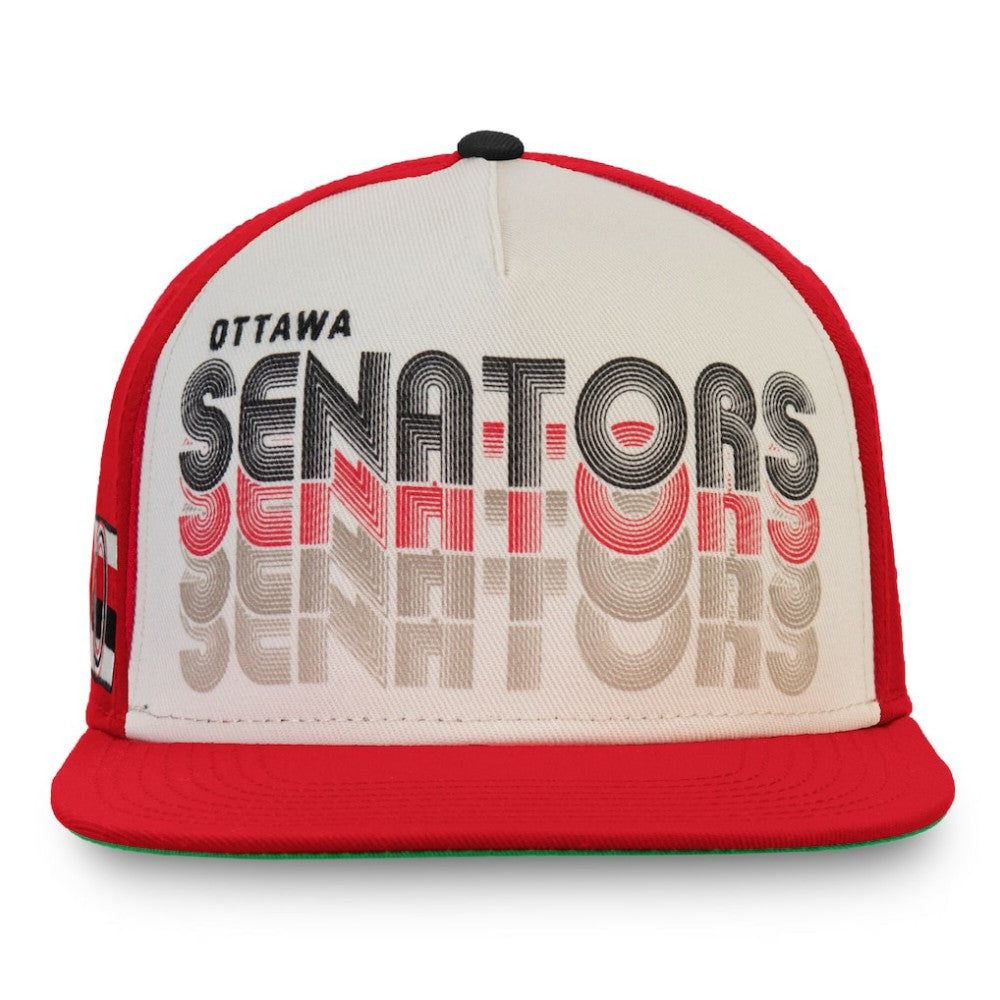 Ottawa Senators Fanatics True Classic Snapback Hat Cream/Red