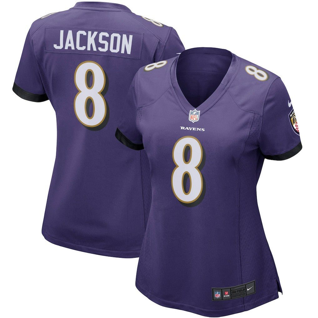 Lamar Jackson Baltimore Ravens Women's Game Player Jersey - Purple