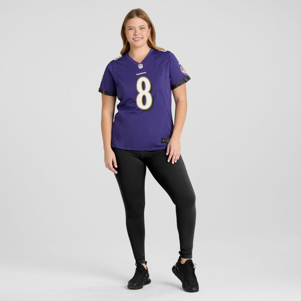 Lamar Jackson Baltimore Ravens Women's Game Player Jersey - Purple
