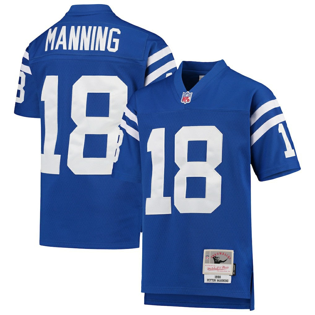 Peyton Manning Indianapolis Colts Youth 1998 Legacy Retired Player Jersey - Royal on sale
