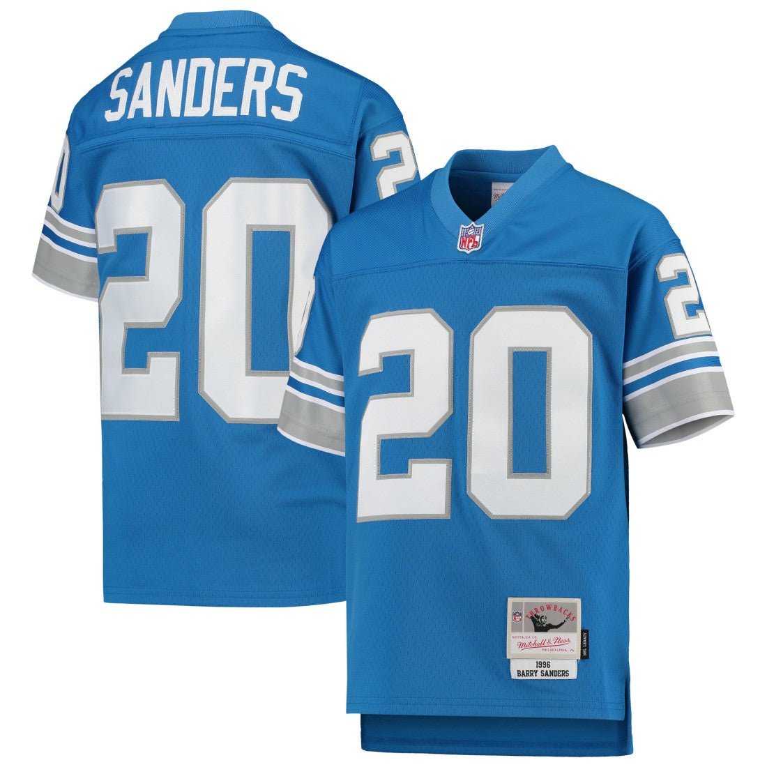 Barry Sanders Detroit Lions Youth 1996 Legacy Retired Player Jersey - Blue for sale