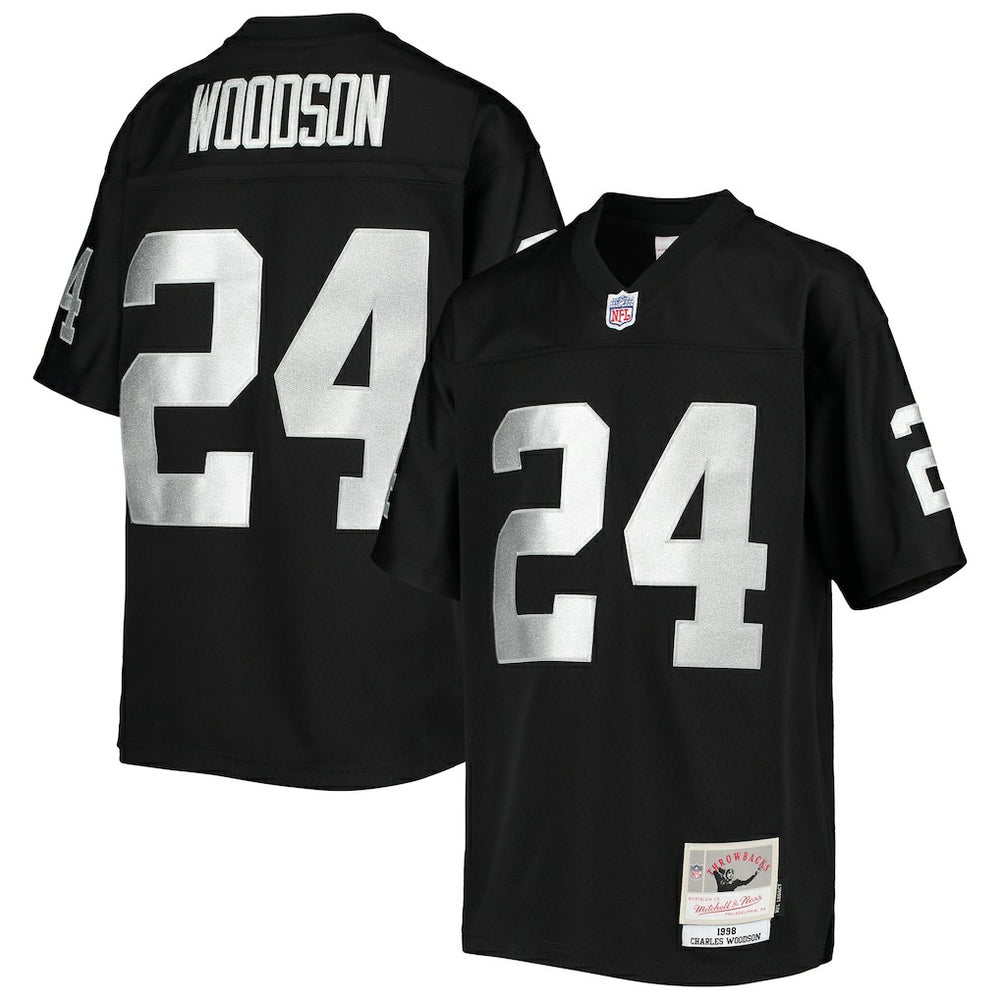 Charles Woodson Las Vegas Raiders Youth 1998 Legacy Retired Player Jersey - Black online