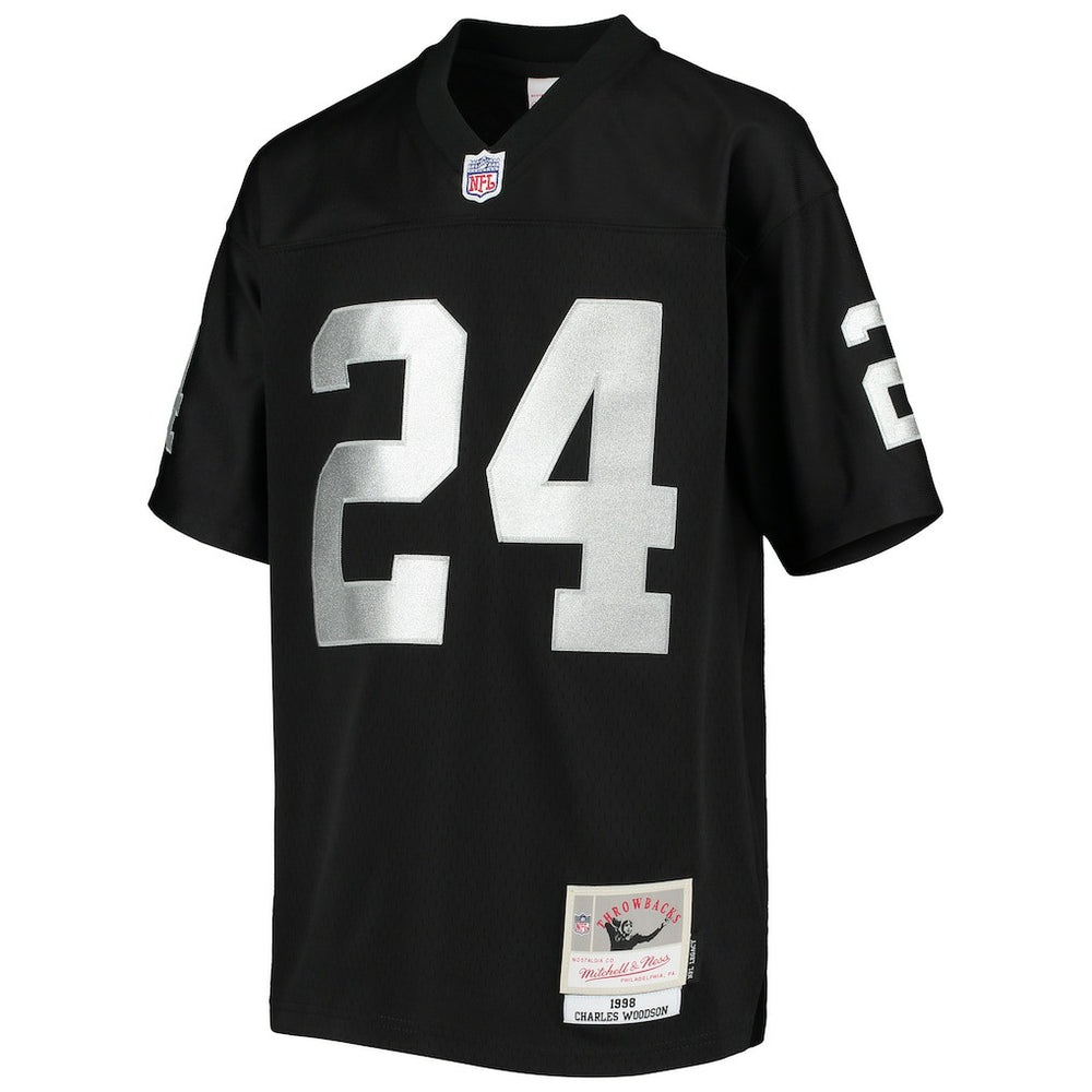 Charles Woodson Las Vegas Raiders Youth 1998 Legacy Retired Player Jersey - Black online