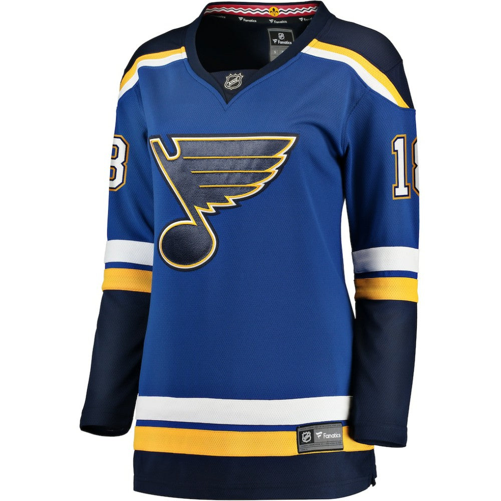 Robert Thomas St. Louis Blues Fanatics Women's Home Breakaway Player Jersey Blue