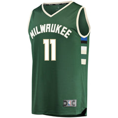 Brook Lopez Milwaukee Bucks Fast Break Replica Player Jersey Green - Icon Edition