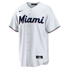 Miami Marlins Home Replica Team Jersey White | Nike