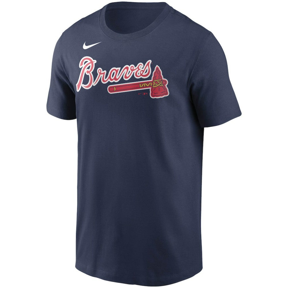 Ozzie Albies Atlanta Braves Fuse Name & Number T-Shirt Navy | Nike